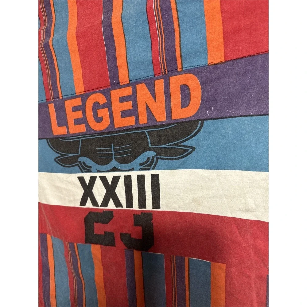 Michael Jordan NBA Chicago Bulls Tee T Shirt Size XL Multicolor Vintage Grail
